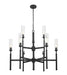 Z-Lite - 3047-9MB - Nine Light Chandelier - Esme - Matte Black
