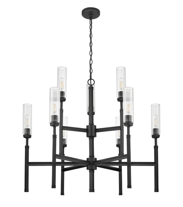 Z-Lite - 3047-9MB - Nine Light Chandelier - Esme - Matte Black