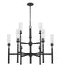 Z-Lite - 3047-9MB - Nine Light Chandelier - Esme - Matte Black