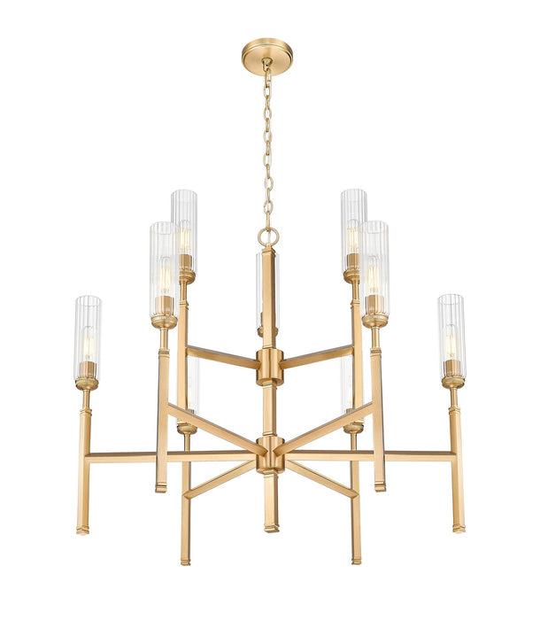 Z-Lite - 3047-9MGLD - Nine Light Chandelier - Esme - Modern Gold