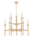 Z-Lite - 3047-9MGLD - Nine Light Chandelier - Esme - Modern Gold