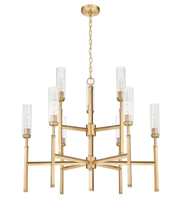 Z-Lite - 3047-9MGLD - Nine Light Chandelier - Esme - Modern Gold