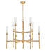 Z-Lite - 3047-9MGLD - Nine Light Chandelier - Esme - Modern Gold