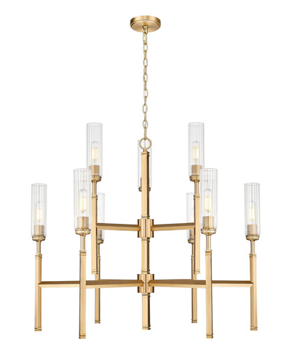 Esme Nine Light Chandelier Modern Gold