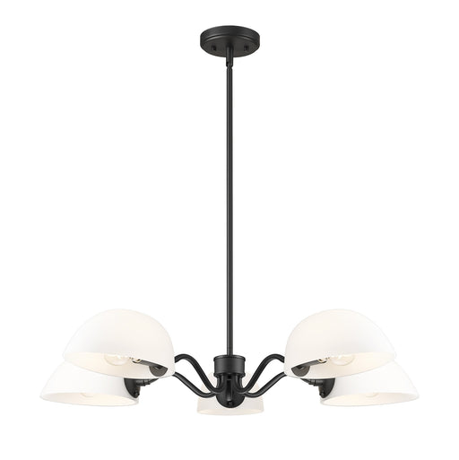 Z-Lite - 3048-5MB - Five Light Chandelier - Breton - Matte Black