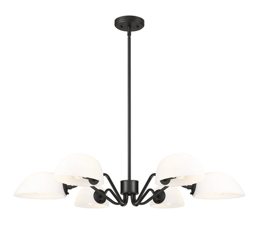 Z-Lite - 3048-6MB - Six Light Chandelier - Breton - Matte Black
