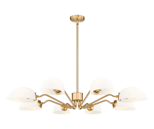 Z-Lite - 3048-8MGLD - Eight Light Chandelier - Breton - Modern Gold