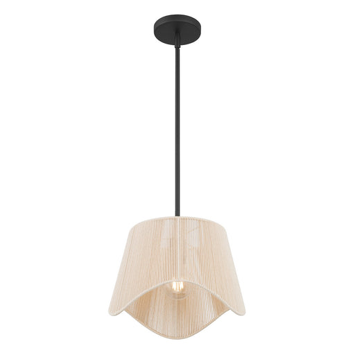 Tulara One Light Pendant Matte Black