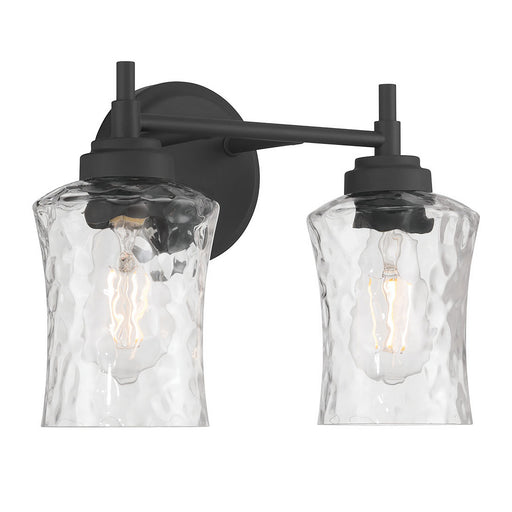 Clarvyn Two Light Vanity Matte Black