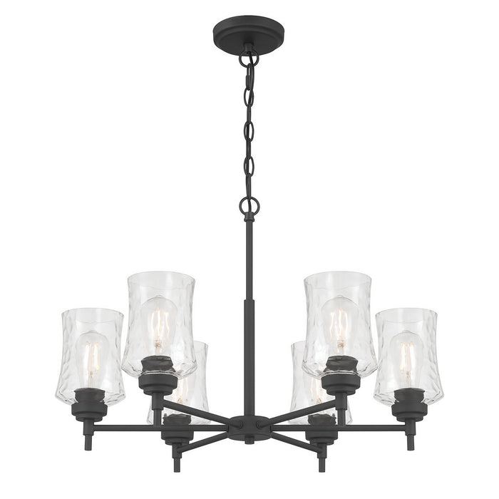 Millennium - 909106-MB - Six Light Chandelier - Clarvyn - Matte Black
