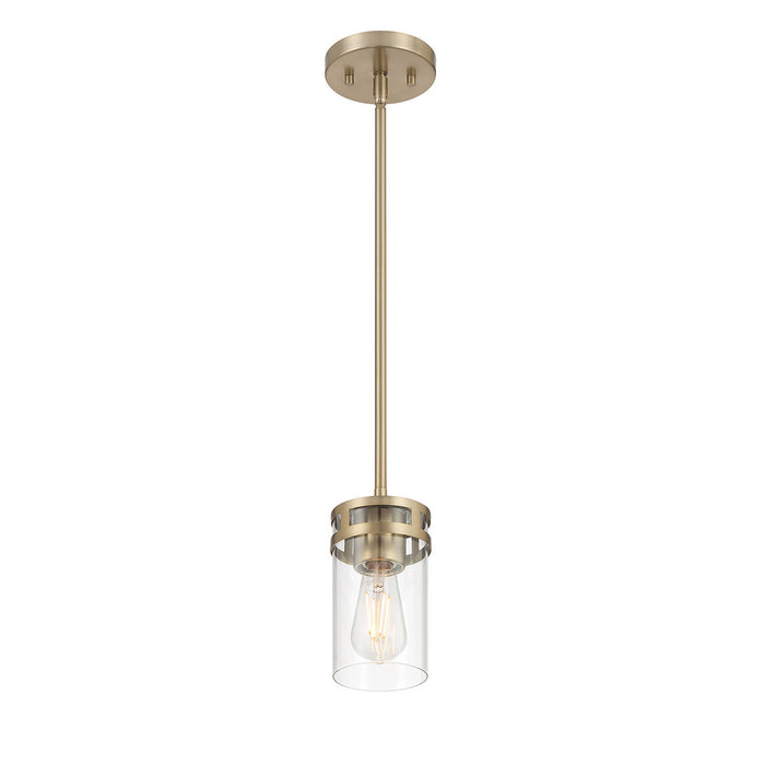 Millennium - 91011-MG - One Light Mini Pendant - Lunden - Modern Gold