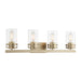 Millennium - 91024-MG - Four Light Vanity - Lunden - Modern Gold