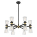 Millennium - 9312-MB/VB - 12 Light Chandelier - Lustria - Matte Black