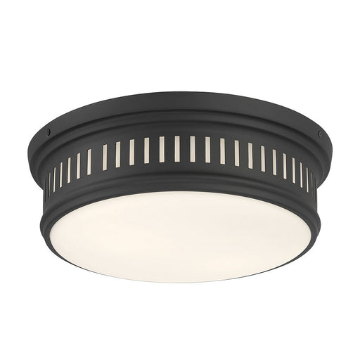 Velune Two Light Flush Mount Matte Black