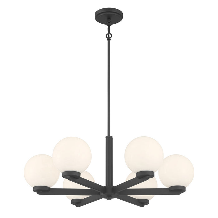 Millennium - 97106-MB - Six Light Chandelier - Ardeva - Matte Black