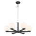 Millennium - 97106-MB - Six Light Chandelier - Ardeva - Matte Black