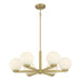 Millennium - 97106-VB - Six Light Chandelier - Ardeva - Vintage Brass