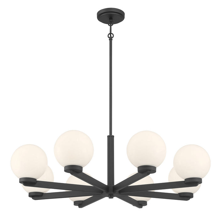 Millennium - 97108-MB - Eight Light Chandelier - Ardeva - Matte Black