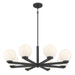 Millennium - 97108-MB - Eight Light Chandelier - Ardeva - Matte Black