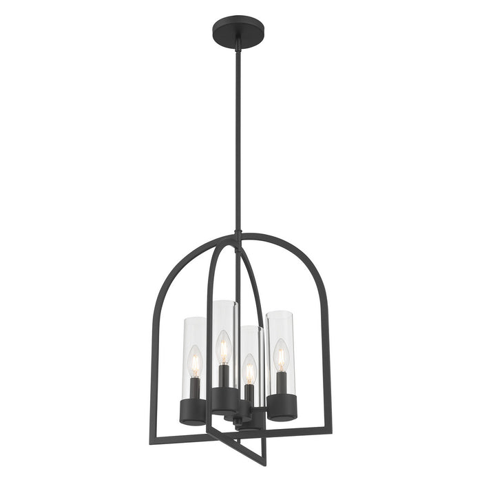 Millennium - 9904-MB - Four Light Pendant - Evandrel - Matte Black