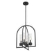 Millennium - 9904-MB - Four Light Pendant - Evandrel - Matte Black