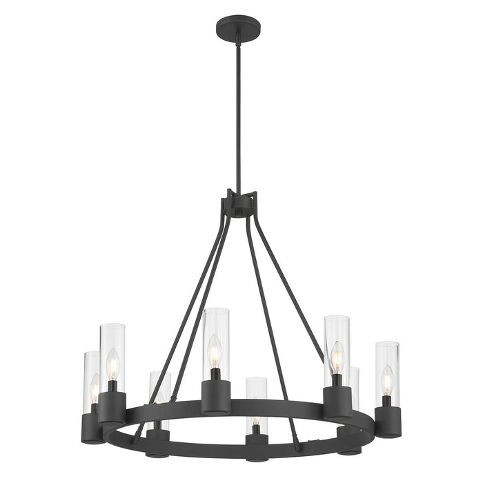 Millennium - 9908-MB - Eight Light Chandelier - Evandrel - Matte Black