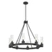 Millennium - 9908-MB - Eight Light Chandelier - Evandrel - Matte Black