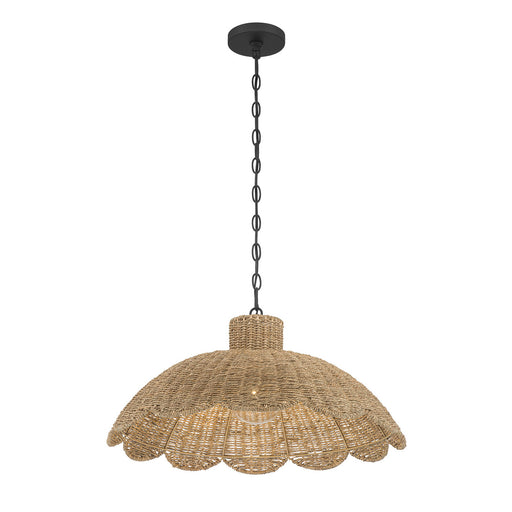 Malura One Light Pendant Matte Black