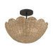 Millennium - 99202-MB - Two Light Semi-Flush Mount - Malura - Matte Black