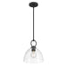 Millennium - 9951-MB - One Light Pendant - Velto - Matte Black