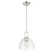 Millennium - 9951-PN - One Light Pendant - Velto - Polished Nickel