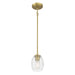 Millennium - 9981-VB - One Light Mini Pendant - Miravelle - Vintage Brass