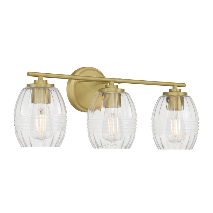 Millennium - 9993-VB - Three Light Vanity - Miravelle - Vintage Brass