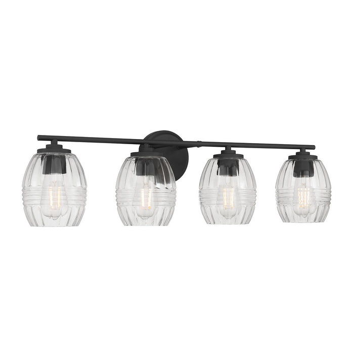 Millennium - 9994-MB - Four Light Vanity - Miravelle - Matte Black