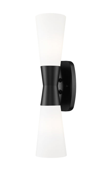 Z-Lite - 4504-2S-MB - Two Light Wall Sconce - Emrys - Matte Black
