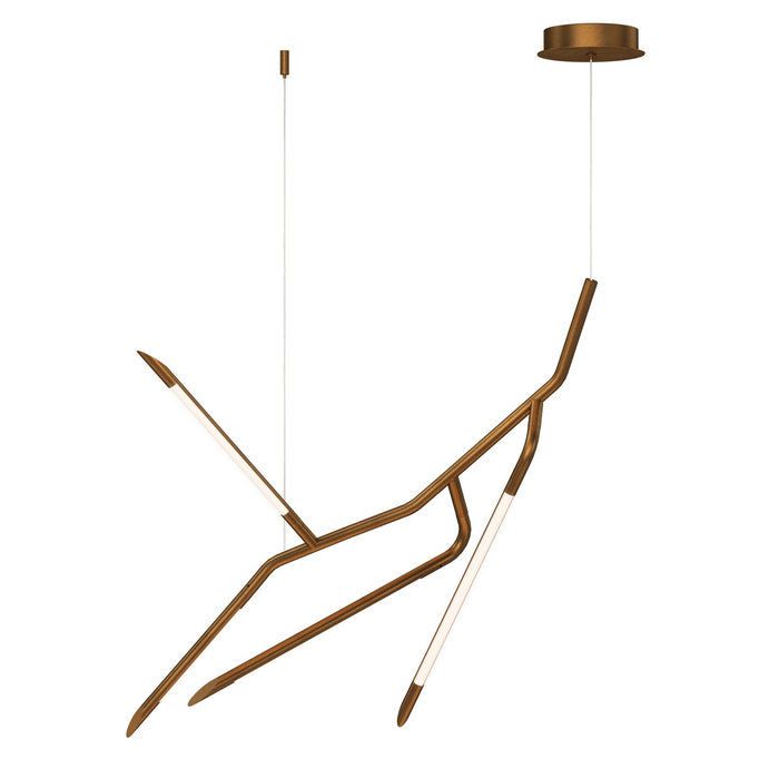 ET2 - E25413-WBR - LED Pendant - Scion - Weathered Brass