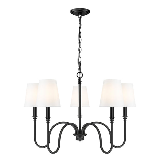 Z-Lite - 4505-5MB - Five Light Chandelier - Jisele - Matte Black