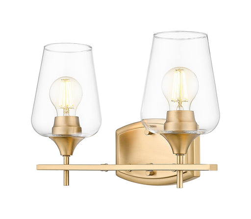 Joliet Two Light Vanity Burnished Brass