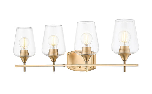 Joliet Four Light Vanity Burnished Brass