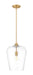 Z-Lite - 473P12-BBR - One Light Pendant - Joliet - Burnished Brass