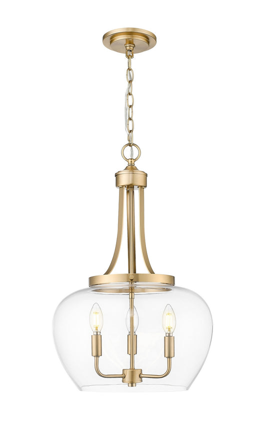 Z-Lite - 473P16-BBR - Three Light Pendant - Joliet - Burnished Brass