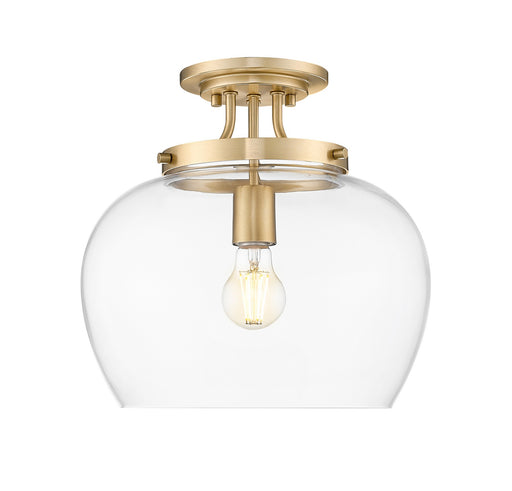 Z-Lite - 473SF13-BBR - One Light Semi Flush Mount - Joliet - Burnished Brass