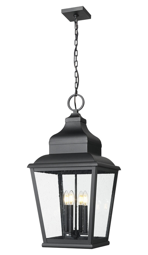 Z-Lite - 5029CHXL-BK - Four Light Outdoor Chain Mount Ceiling Fixture - Raphael - Sand Black