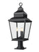 Z-Lite - 5029PHBR-533PM-BK - Three Light Outdoor Pier Mount - Raphael - Sand Black
