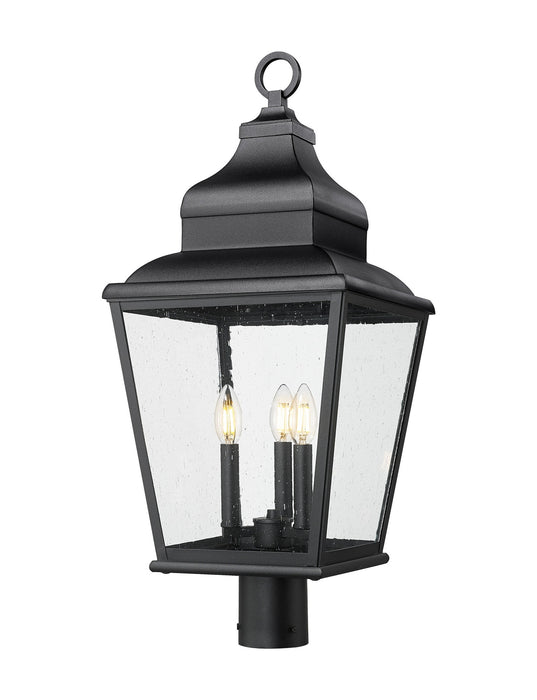 Z-Lite - 5029PHBR-BK - Three Light Outdoor Post Mount - Raphael - Sand Black