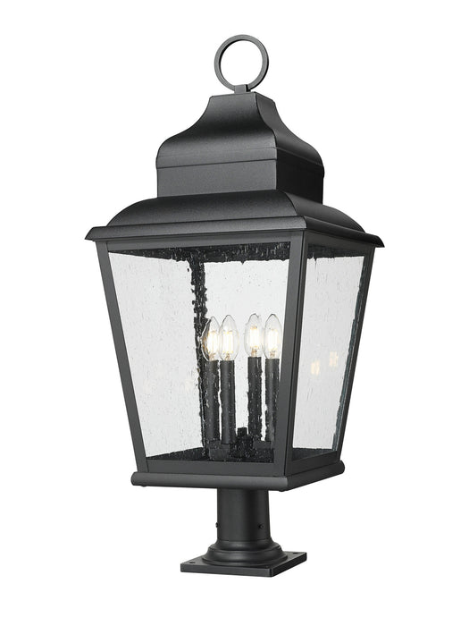 Z-Lite - 5029PHXLR-533PM-BK - Four Light Outdoor Pier Mount - Raphael - Sand Black