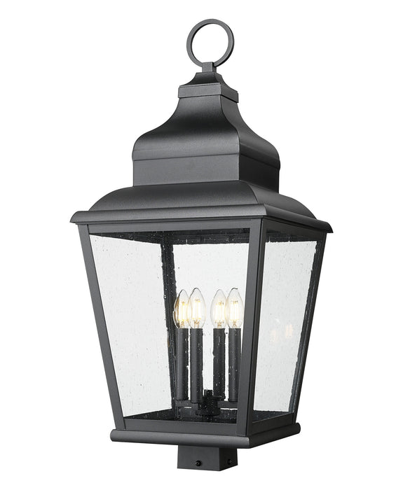 Z-Lite - 5029PHXLS-BK - Four Light Outdoor Post Mount - Raphael - Sand Black
