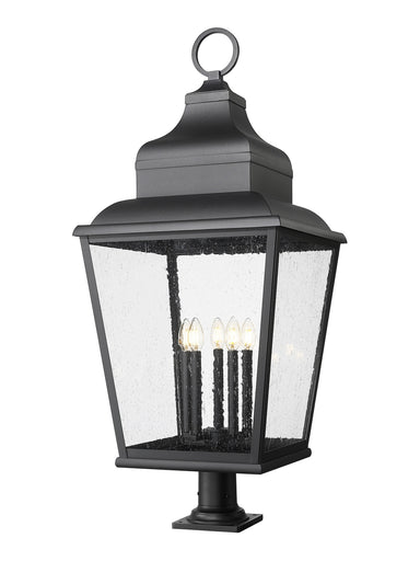 Raphael Five Light Outdoor Pier Mount Sand Black