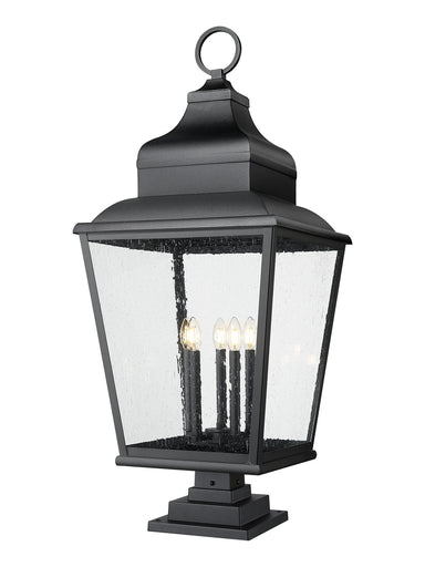 Raphael Five Light Outdoor Pier Mount Sand Black