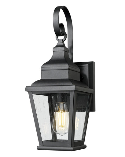 Raphael One Light Outdoor Wall Mount Sand Black